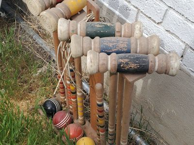Vintage Croquet Set