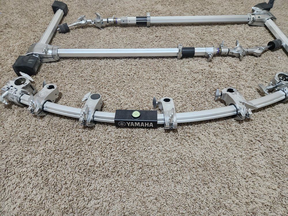 yamaha hex rack II drum rack system with extra mounts