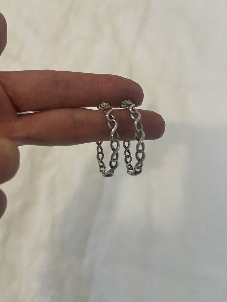 Tiffany & Co. Sterling Silver Hoop Earrings