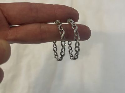 Tiffany & Co. Sterling Silver Hoop Earrings