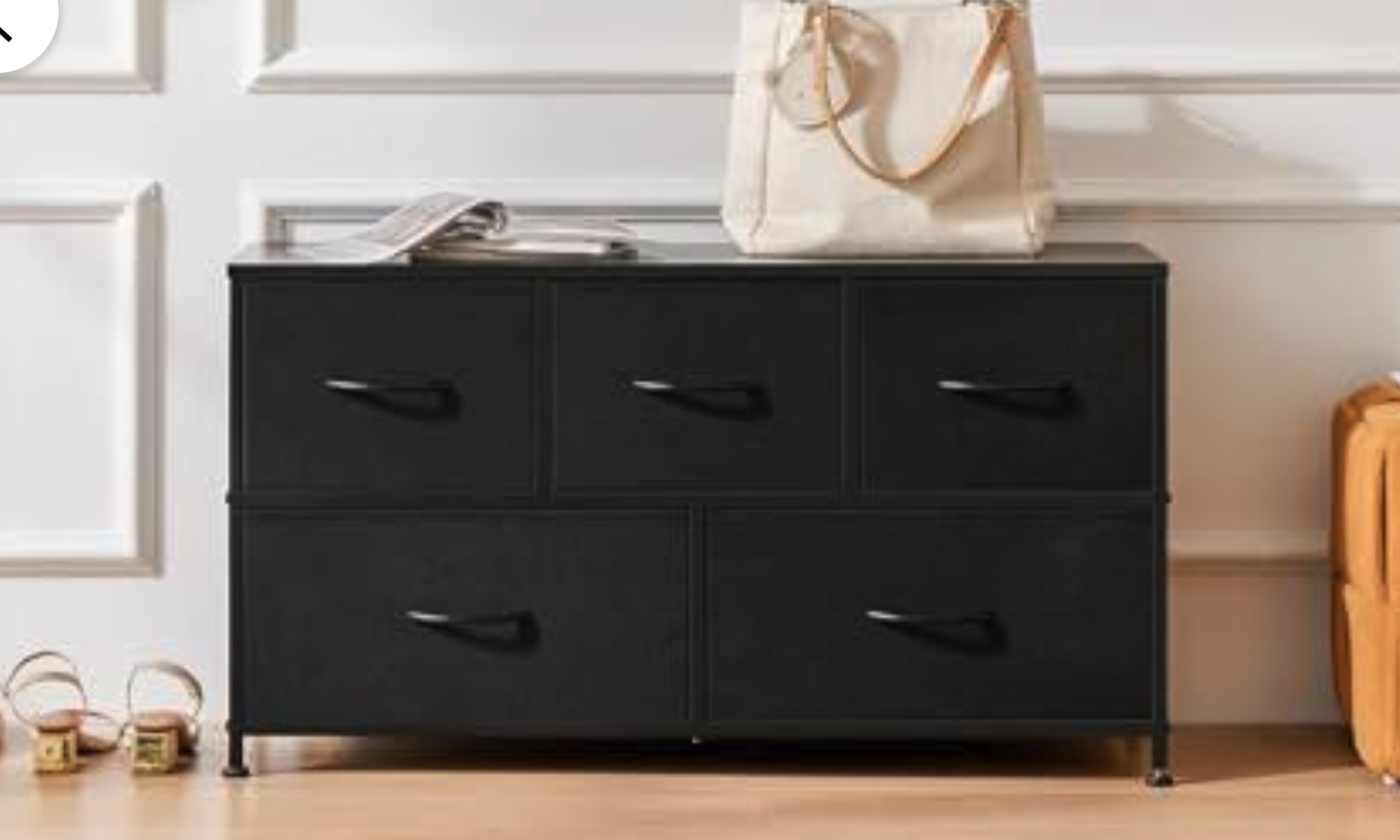 New in Box 5 Drawers Fabric Dresser for Bedroom, Fabric Storage Tower for Living Room, Entryway,