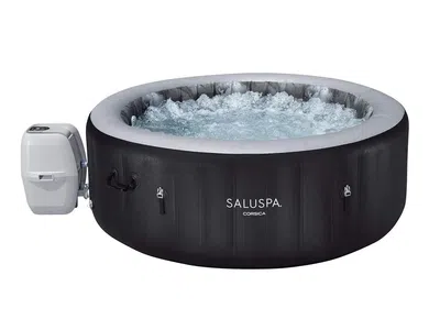 SaluSpa Corsica Round Energy-Saving Smart AirJet Inflatable Hot Tub, With Smart Control Bestway SmartSpa App