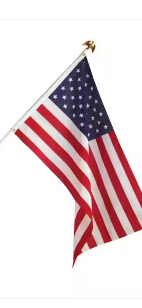 Americana US Flag Pole Set 60”x36”