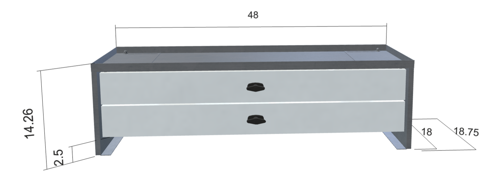 Heavy Duty Aluminum Drawer Package (2) PN 32483A