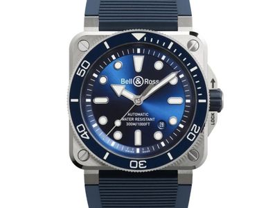 New * Bell & Ross Divers BR-03 Blue Steel
