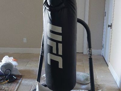 Everlast UFC Heavy Bag & Speed Bag Training Station with Gloves & Resistance Bands