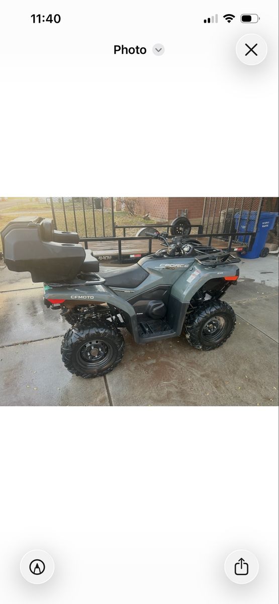 CFMOTO CFORCE 500S ATV 400cc 4x4 Quad with Storage Box - Excellent Condition, Low Miles