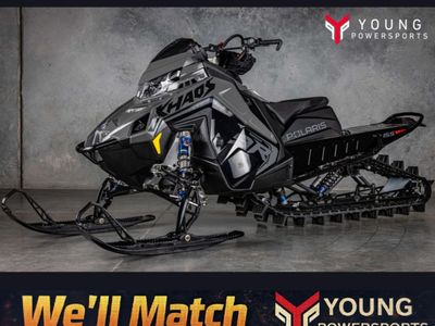 2025 Polaris® 9R RMK KHAOS 155 Shadow Gray / Gloss Black