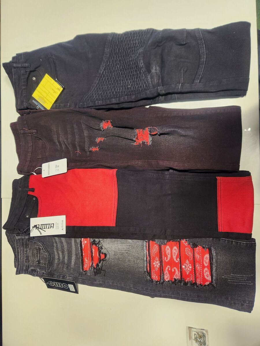 Men’s Size 30 Streetwear Jeans Bundle – $120