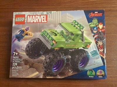 LEGO Marvel 76312 The Hulk Truck vs. Thanos