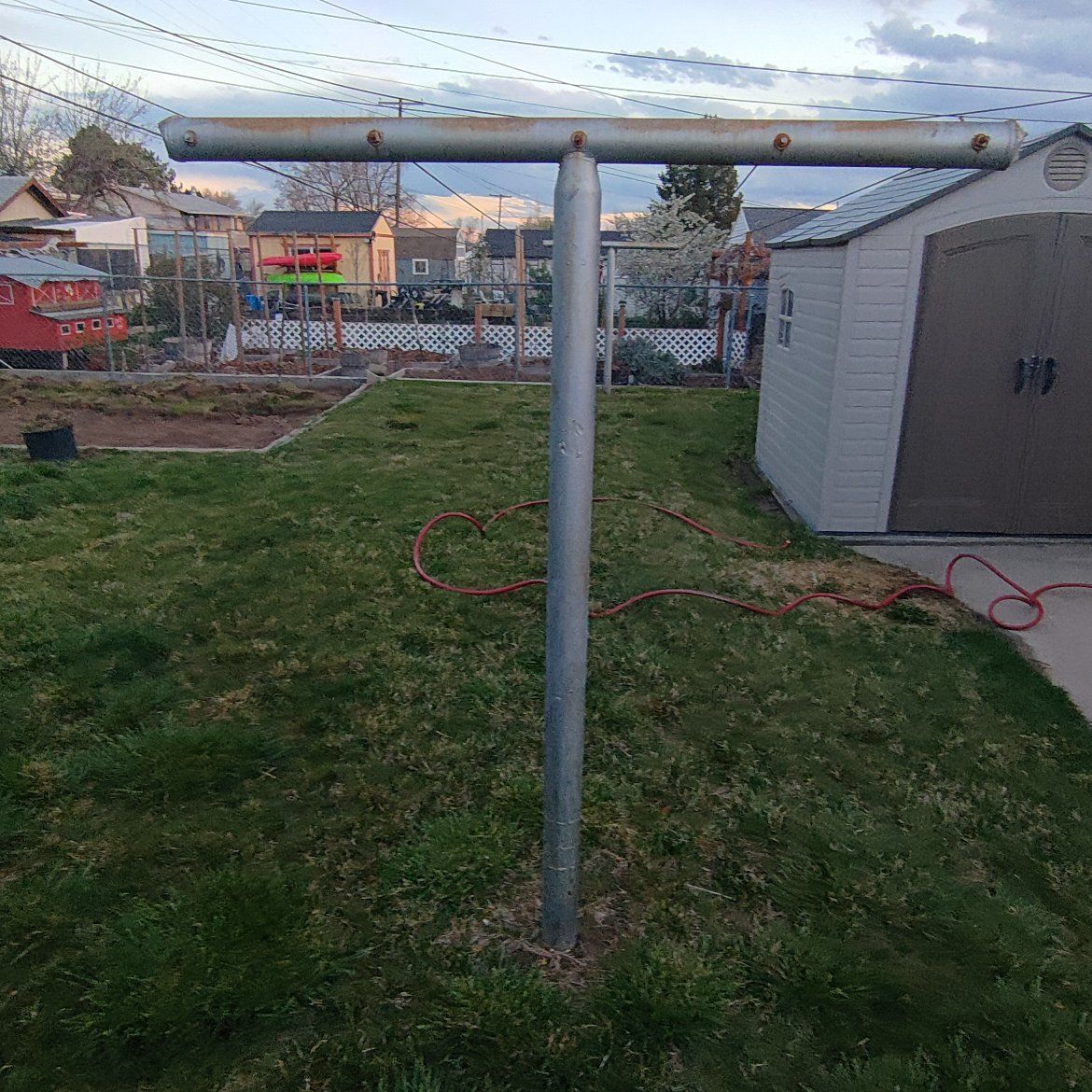 huge hanging line metal T's