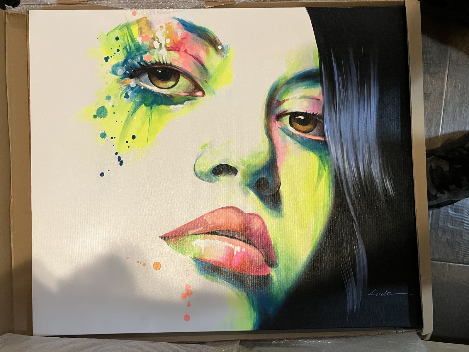 24 woman portrait painting ART
