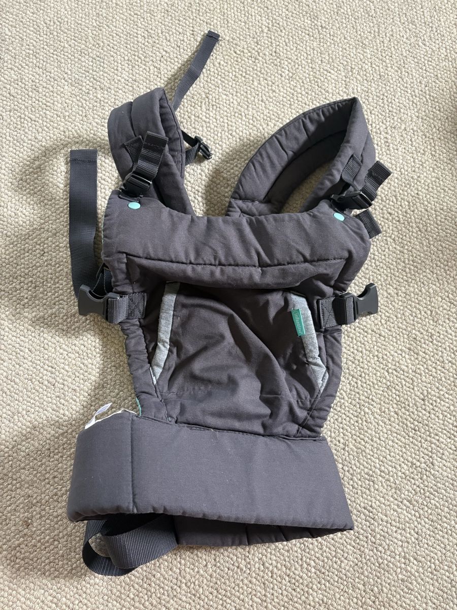 Infantino gray and teal baby carrier