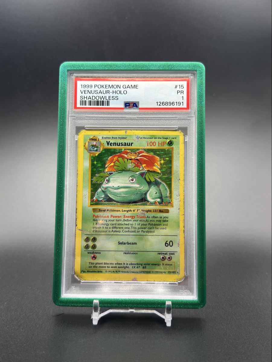 Pokemon Shadowless Venusaur Psa 1