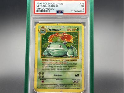 Pokemon Shadowless Venusaur Psa 1