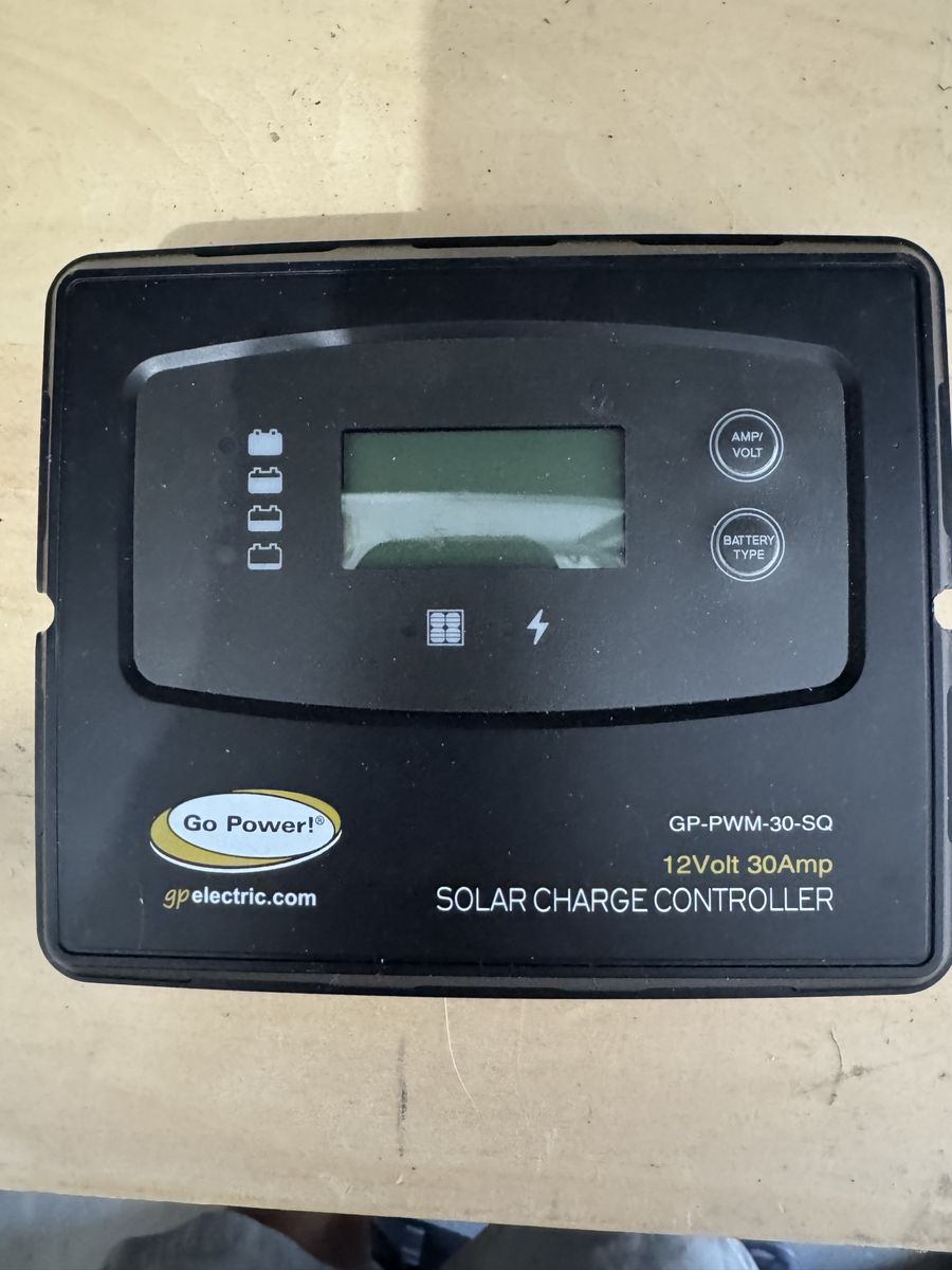 Go Power GP-PWM-30-SQ 12Volt 30Amp Solar Charge Controller