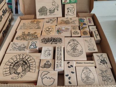 Box #45 of 65, New, old stock rubber stamps, designed mainly for people that like to make their own greeting cards.