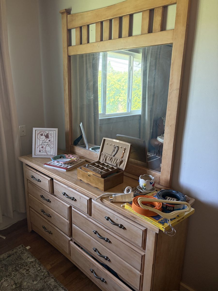 Dresser with Mirror – $75 (Must Go)