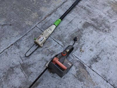 Electric extention pruner and chainsaw
