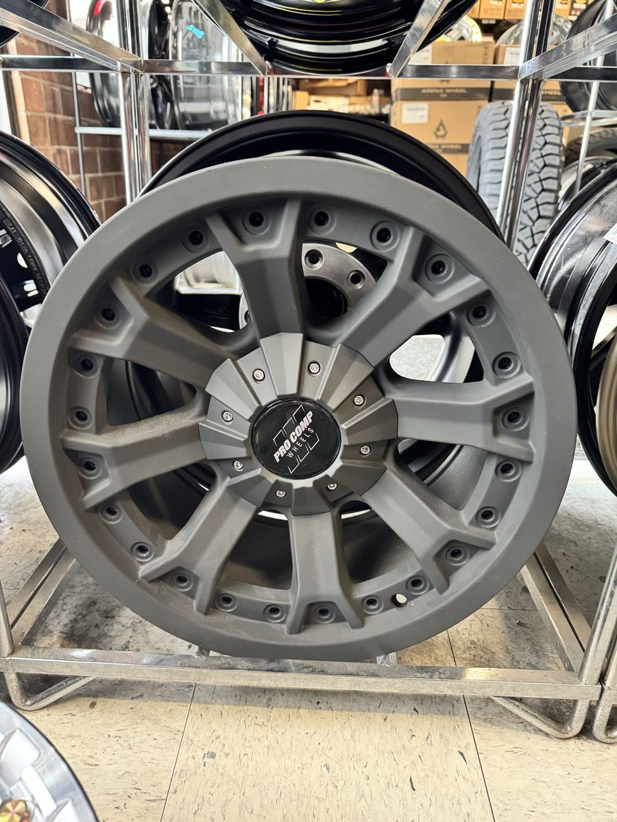 Pro Comp Wheels Flat Black 18x9 lug pattern 6x135 0mm offset. Brand new set Set of 4 wheels.