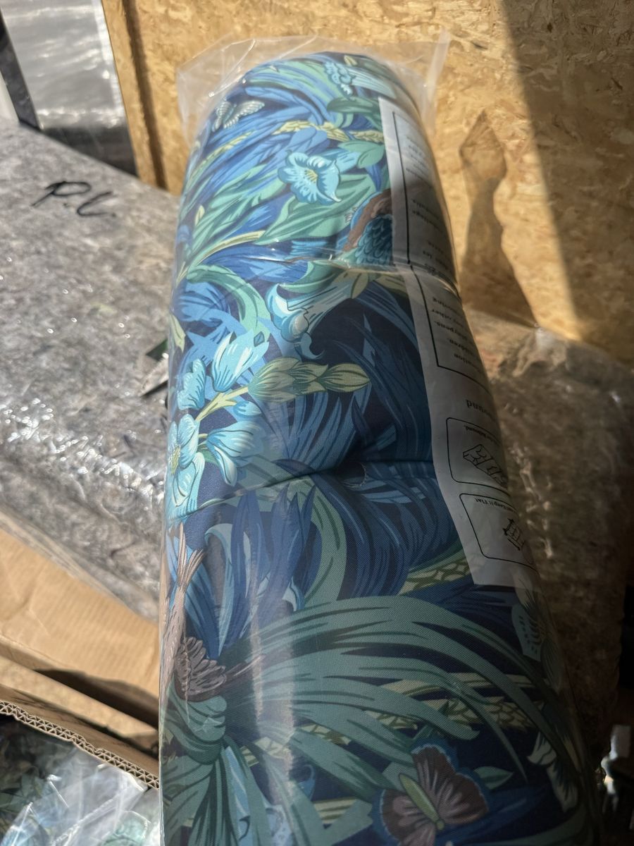 ARTPLAND Outdoor Deep Seat Cushion Set Tropical Blue Floral Patio Furniture 20"x20" also have a white floral pattern