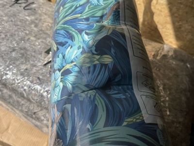 ARTPLAND Outdoor Deep Seat Cushion Set Tropical Blue Floral Patio Furniture 20"x20" also have a white floral pattern