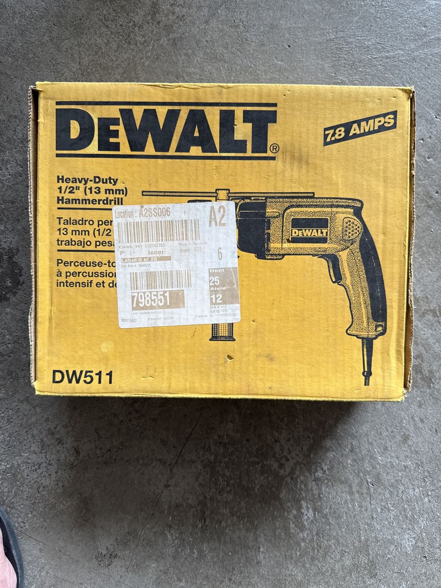 Heavy duty hammer drill, 1/2 inch