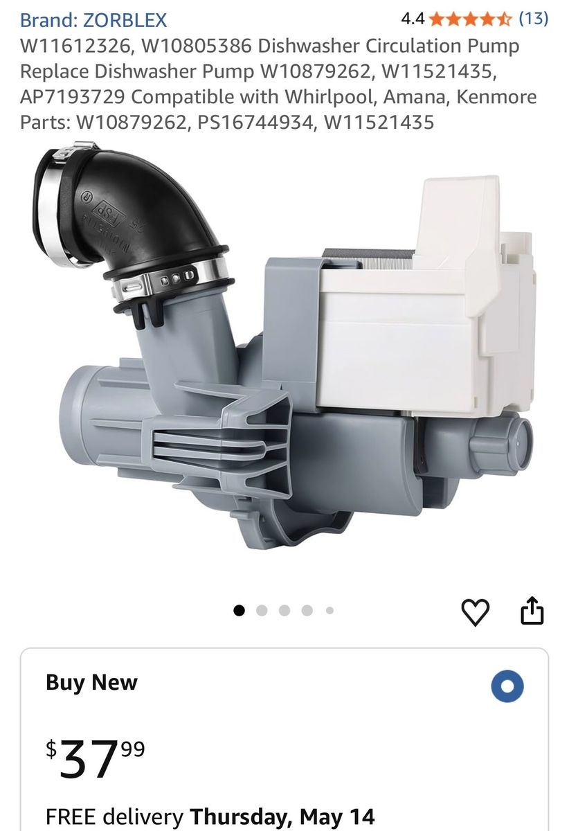ISO Dishwasher Drain Pump!