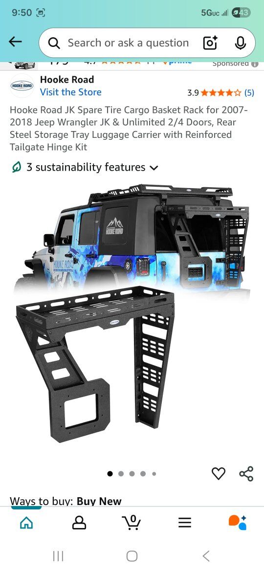 hooke road jeep cargo basket