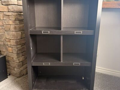 Dark Espresso Wooden Bookcase