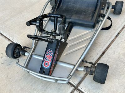 Razor Ground Force One Electric Go-Kart, Silver - 14MPH, 40 Min Run Time, 24V Battery New Batteries