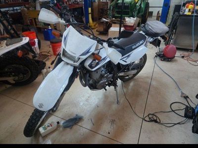 Suzuki DR 650 Dual Sport Motorcycle White