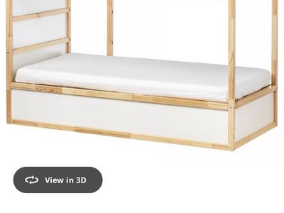 Ikea Kura Reversible Bunk Bed - White Pine