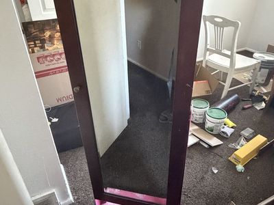 Tall jewelry box with mirrored front