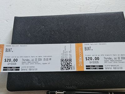 2 Bunt tickets