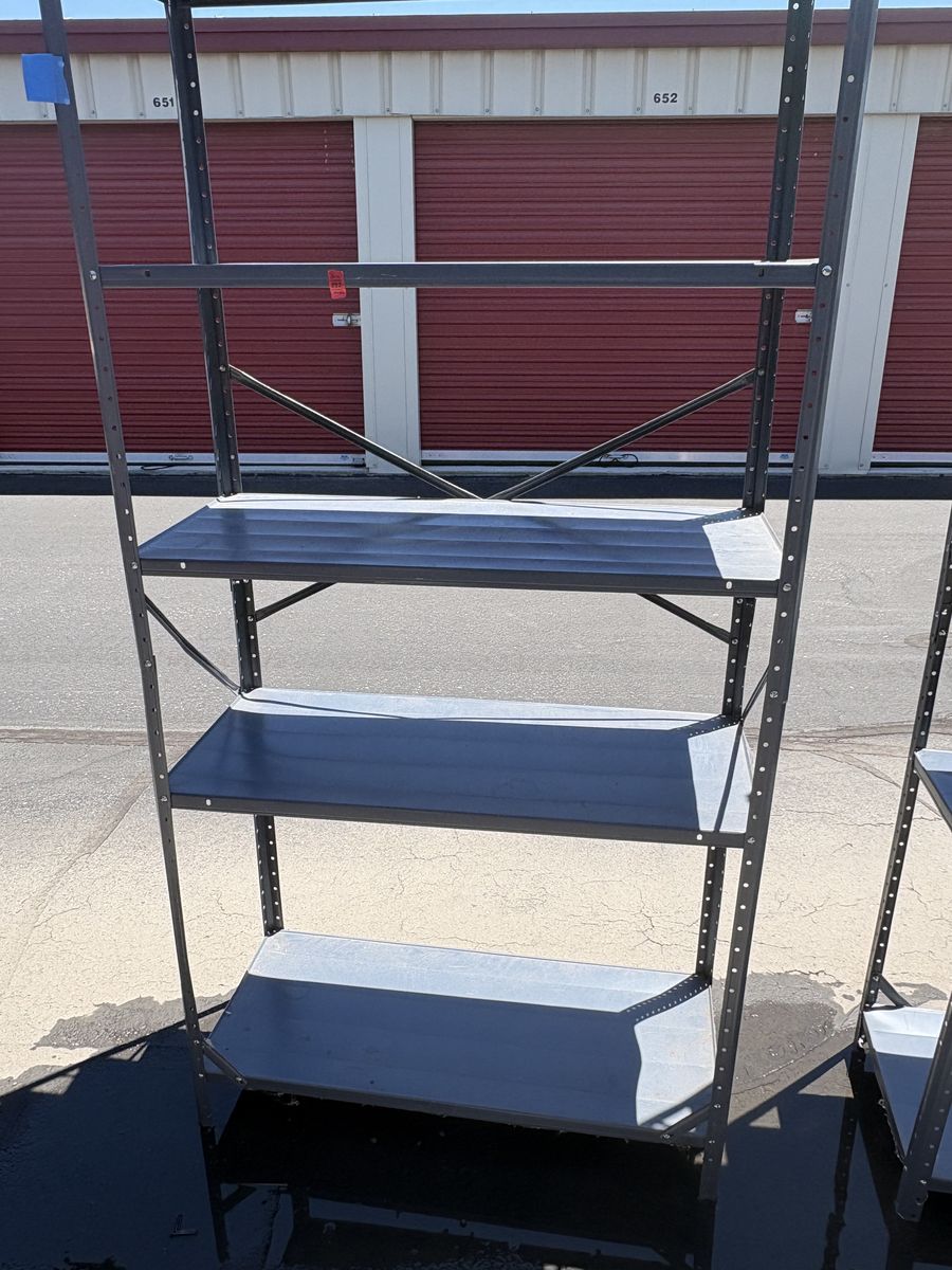 Metal Storage Shelving Unit - 4-Tier Garage/Workshop Rack $25 for 2!!