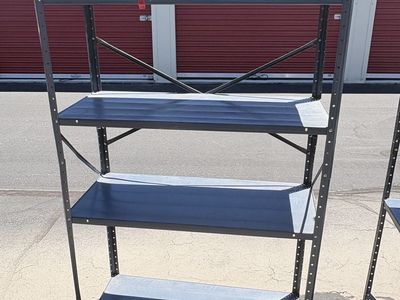 Metal Storage Shelving Unit - 4-Tier Garage/Workshop Rack $25 for 2!!