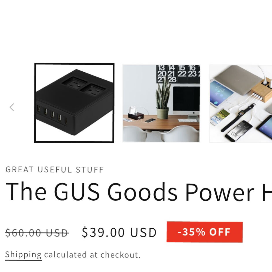 Power unit with 5 USB ports