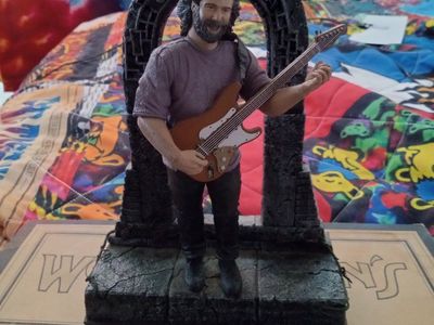 Jerry Garcia Grateful Dead Action Figure Statue Collectible with Guitar and Arch