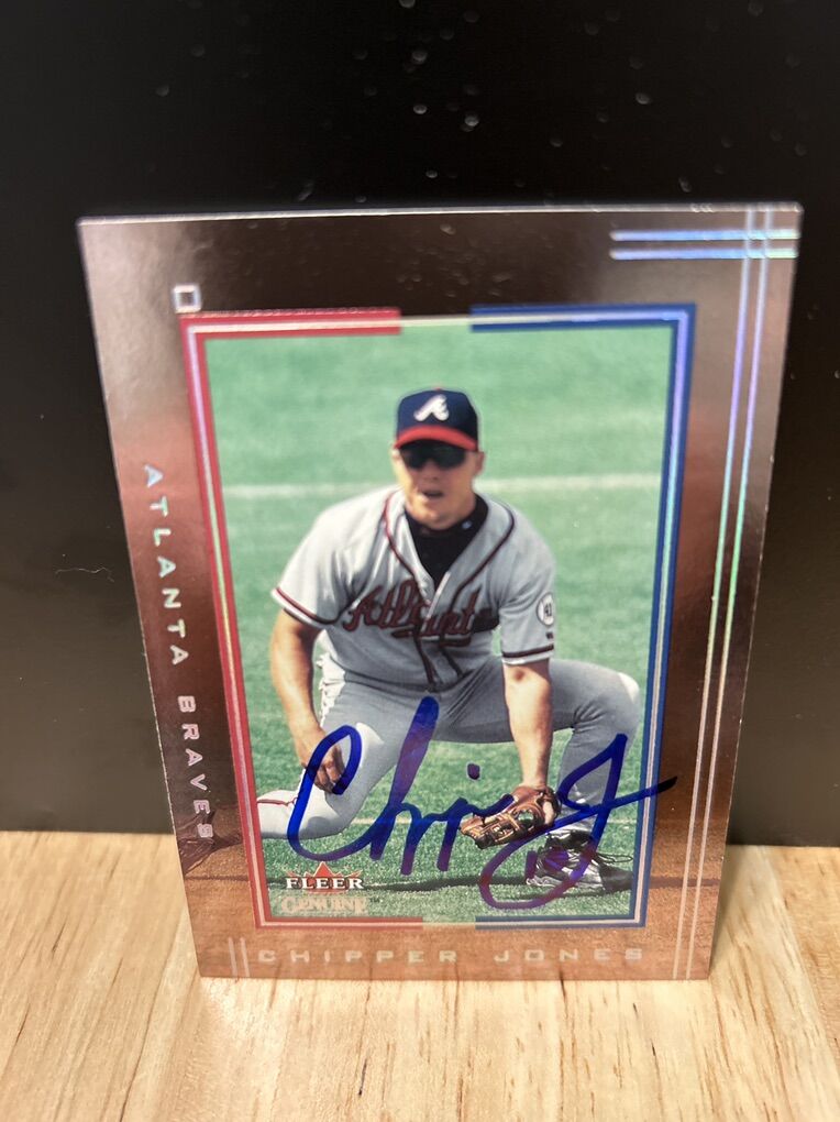 Chipper Jones Autograph Atlanta Braves Signed Auto