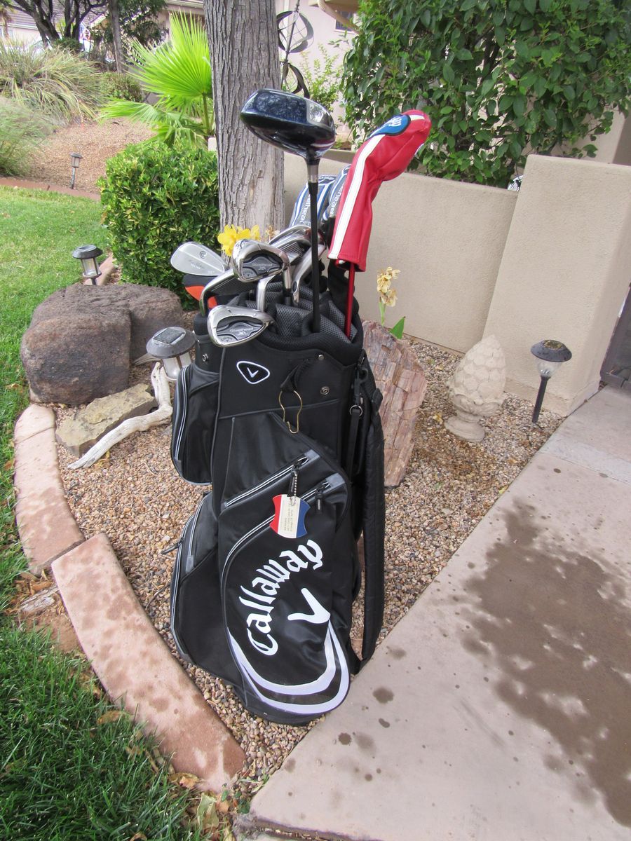 CALLAWAY Golf Clubs Deluxe Set Complete (with bag and extras) New Condition Excellant!