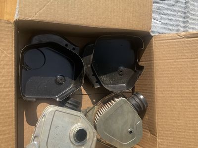 1973 Honda CL350 air filter cleaner assembly