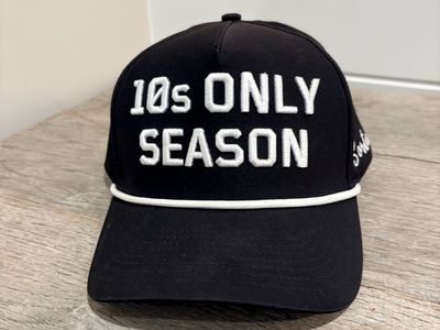 Sorted 10s ONLY SEASON Black Baseball Cap with White Rope Trimm