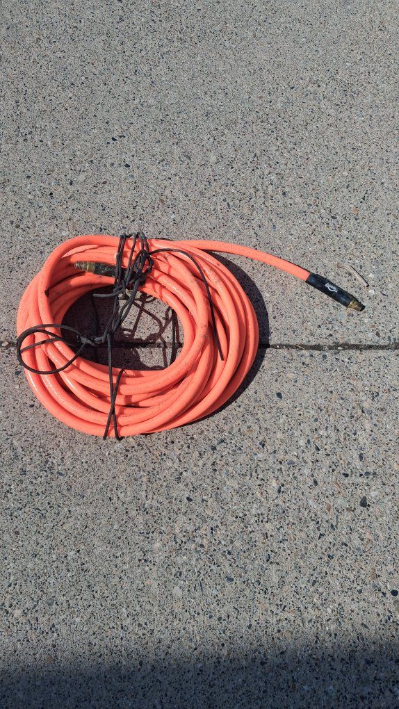 Amflo Orange Heavy Duty Air Hose with Brass Fittings