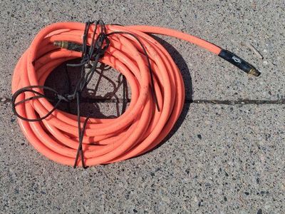 Amflo Orange Heavy Duty Air Hose with Brass Fittings
