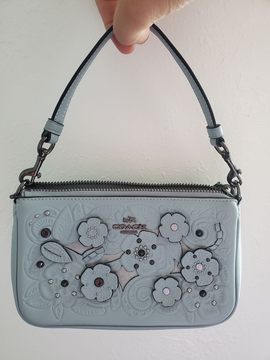 Coach Pale Blue tea petal handbag