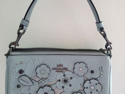 Coach Pale Blue tea petal handbag