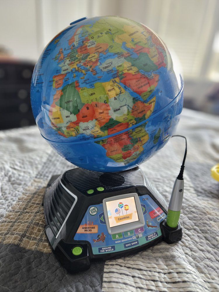 LeapFrog Magic Adventures 10" Interactive Learning Globe with Stylus & Videos, Ages 5+