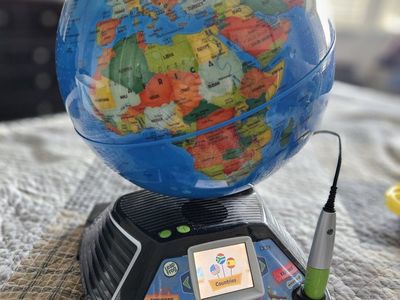 LeapFrog Magic Adventures 10" Interactive Learning Globe with Stylus & Videos, Ages 5+