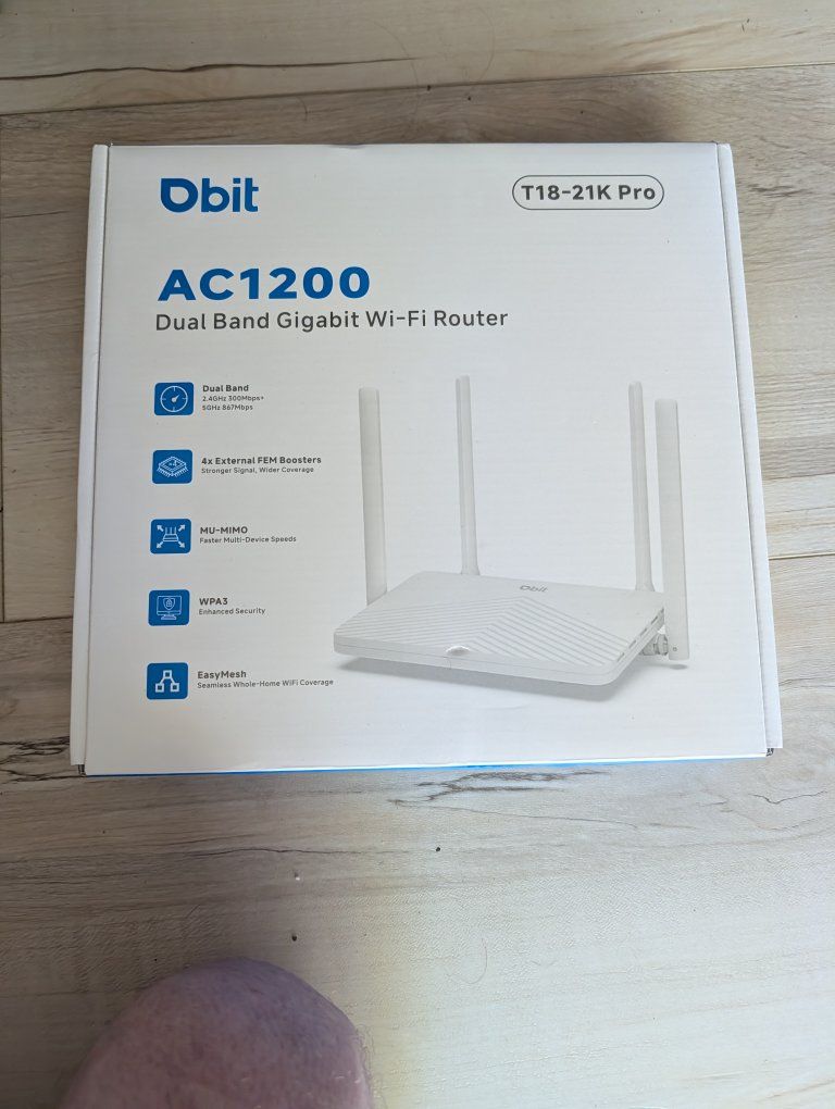 Dbit AC1200 Dual Band Gigabit Wi-Fi Router T18-21K Pro